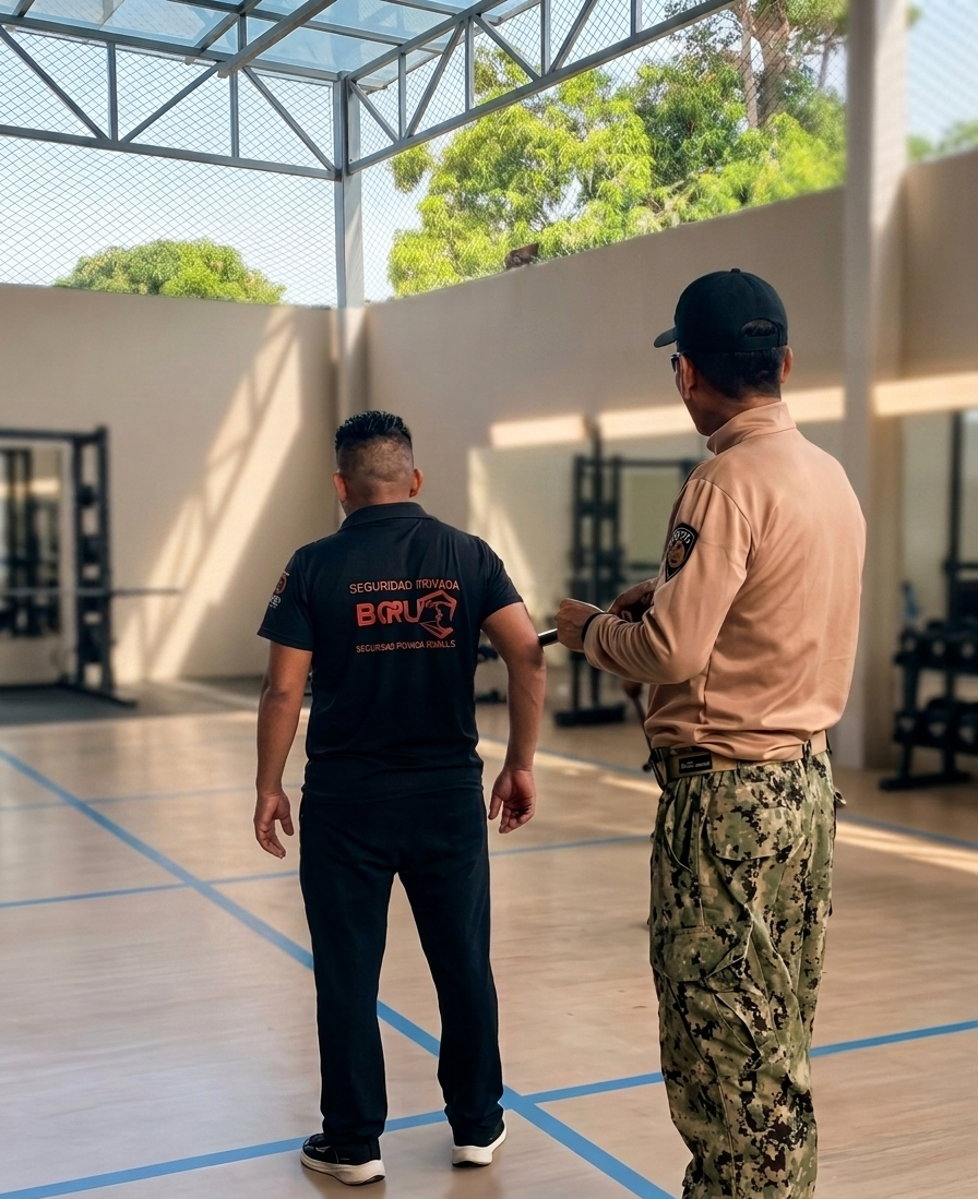 Entrenamiento físico y táctico permanente — BORU Seguridad Privada